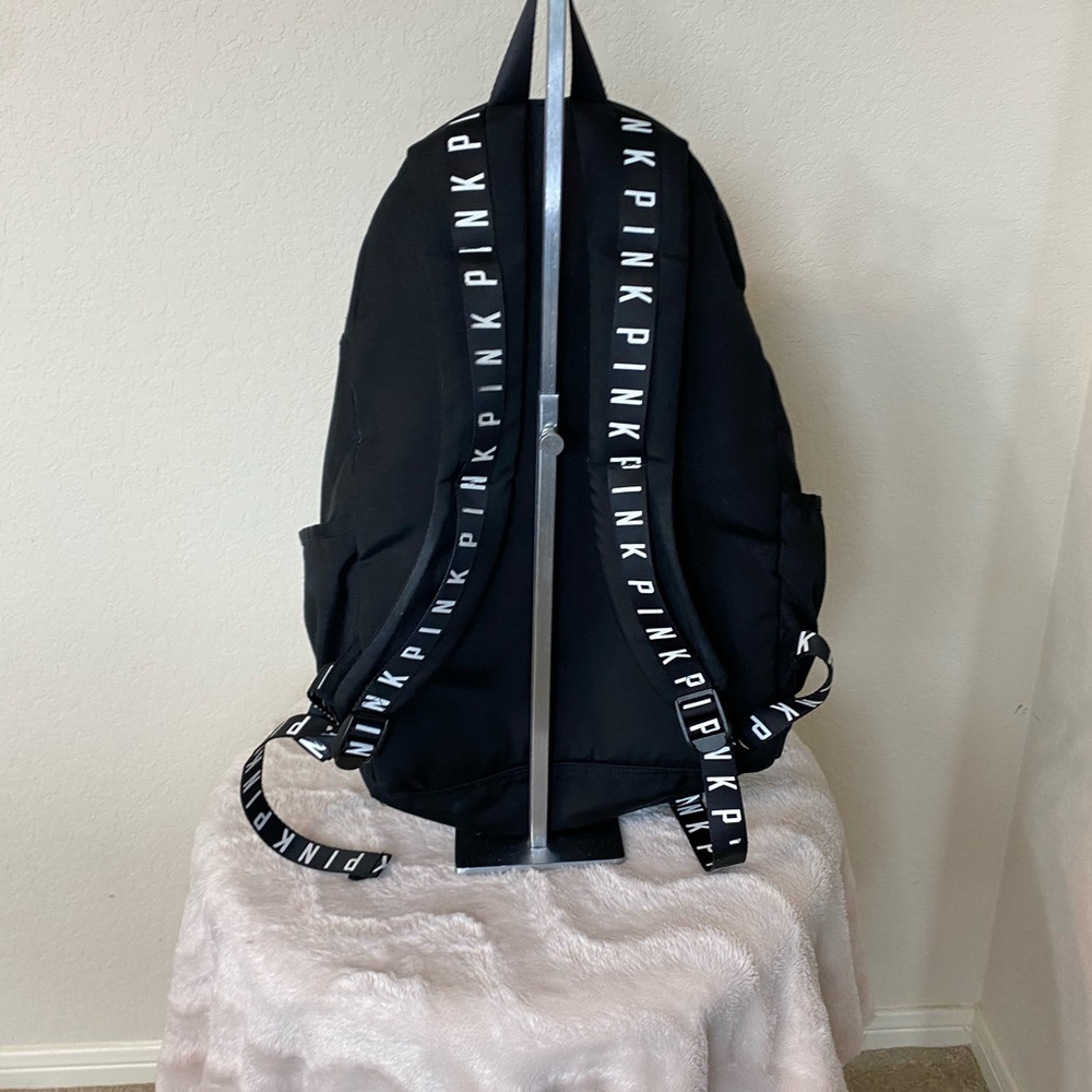 PINK Black/White & Grey Backpack - Picture 5 of 13
